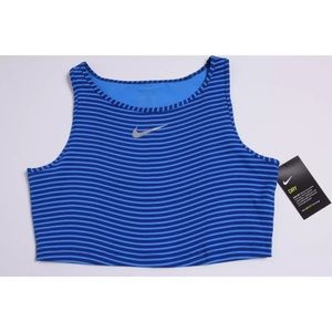 Nike Dri-Fit Striped Crop Top Running Training
